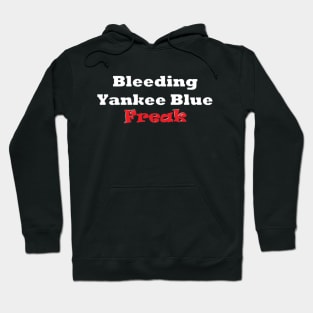 Bleeding Yankee Blue Freak Design Hoodie